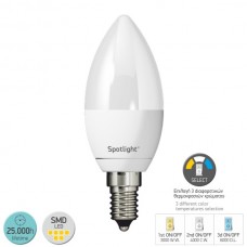 ΛΑΜΠΑ LED SMD 5W Ε14 DIMMABLE ΜΕ ΔΥΝΑΤΟΤΗΤΑ ΕΠΙΛΟΓΗΣ ΤΡΙΩΝ ΔΙΑΦΟΡΕΤΙΚΩΝ ΘΕΡΜΟΚΡΑΣΙΩΝ ΧΡΩΜΑΤΟΣ ΛΑΜΠΑ LED SMD 5W Ε14 DIMMABLE ΜΕ ΔΥΝΑΤΟΤΗΤΑ ΕΠΙΛΟΓΗΣ ΤΡΙΩΝ ΔΙΑΦΟΡΕΤΙΚΩΝ ΘΕΡΜΟΚΡΑΣΙΩΝ ΧΡΩΜΑΤΟΣ