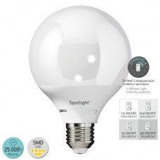 ΛΑΜΠΑ LED SMD 10W 4000K Ε27 G95 DIMMABLE ΛΑΜΠΑ LED SMD 10W 4000K Ε27 G95 DIMMABLE