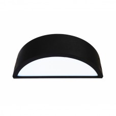 Μαύρη πλαστική επιτοίχια απλίκα 10W Heronia 13-0082 SLP-20B BLACK